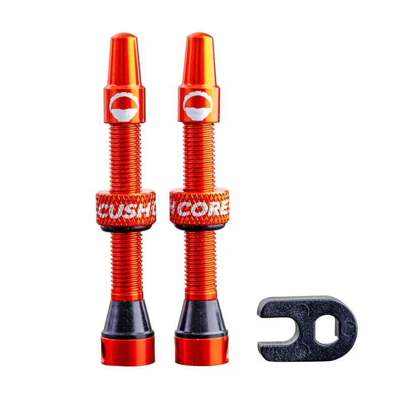 CushCore Tubeless Valves Orange