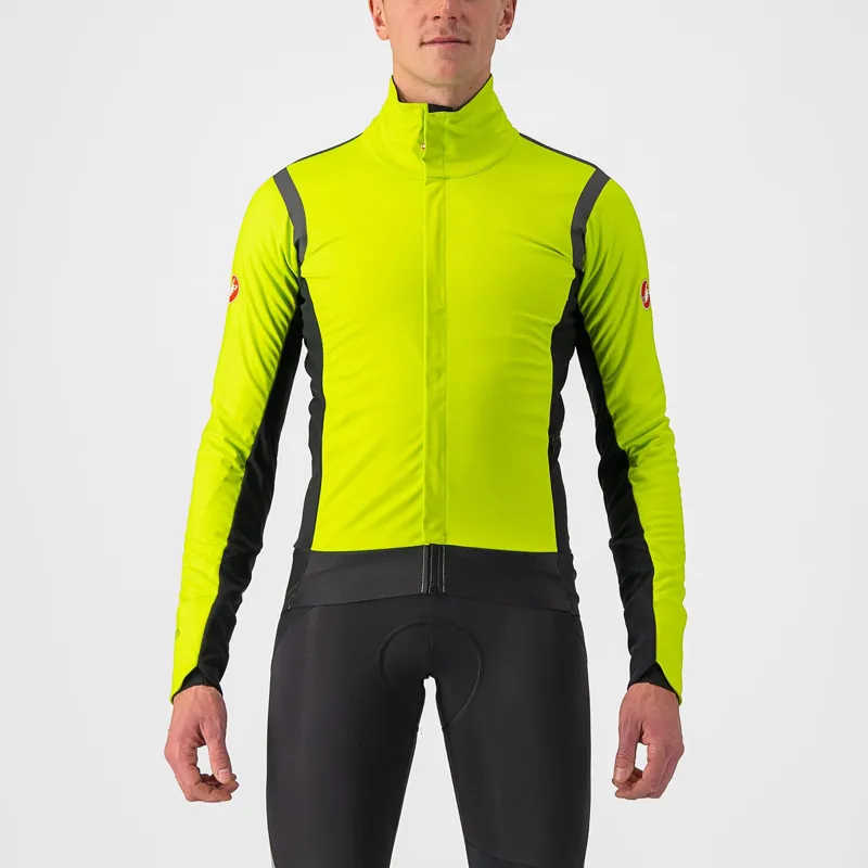 Castelli Alpha RoS 2 Jacket in Electric Lime Dark Grey