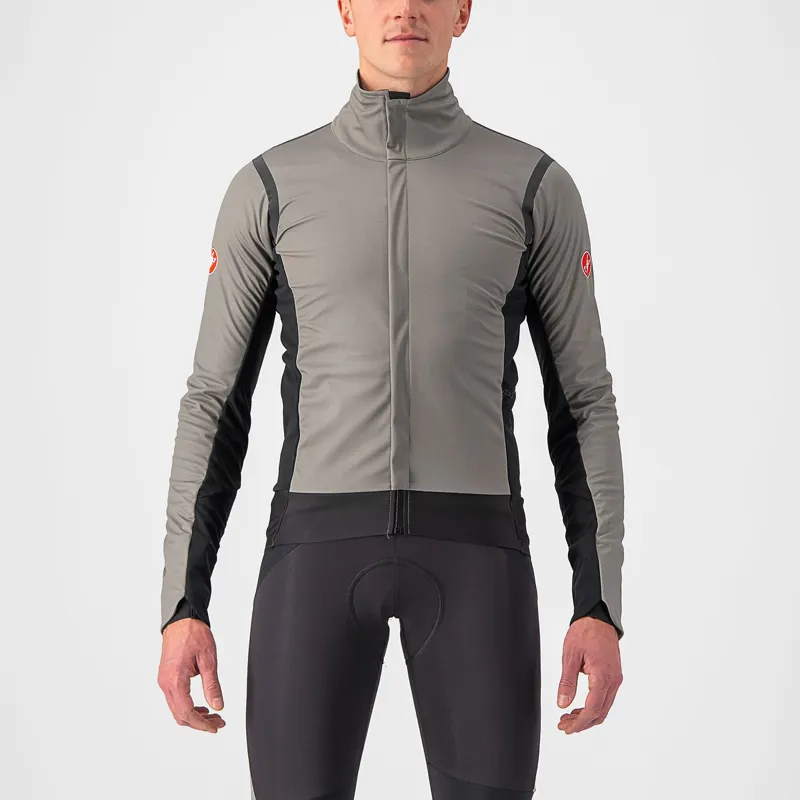 Castelli Alpha RoS 2 Jacket in Grey Black Reflex