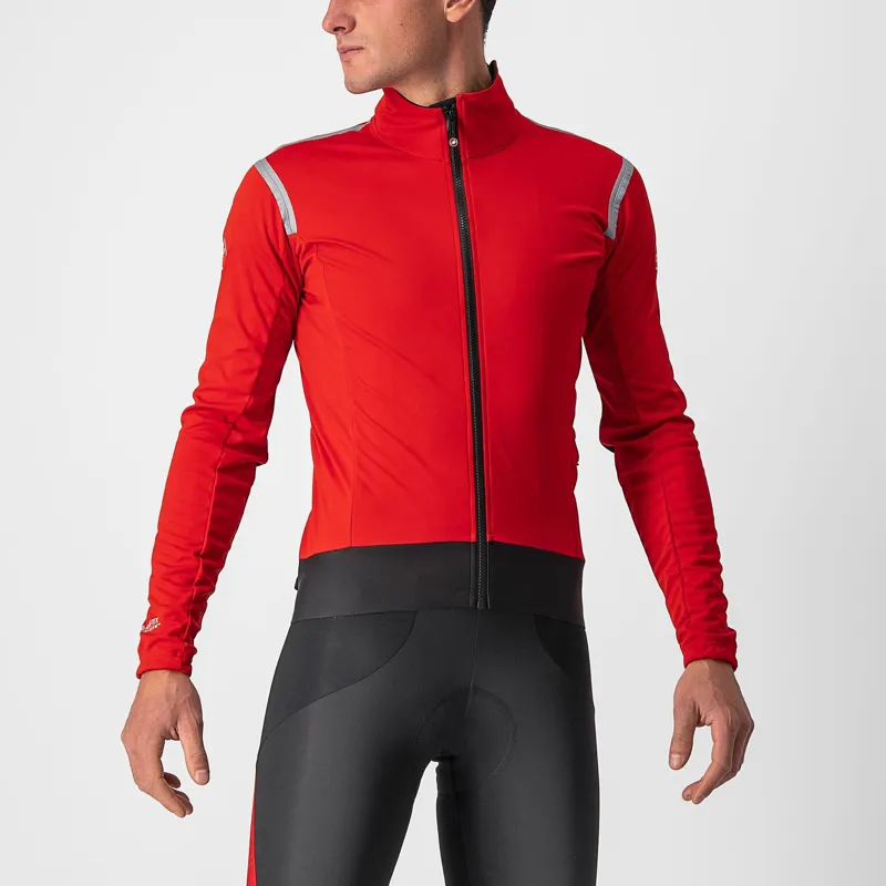 Castelli Alpha RoS 2 Light Jacket in Red Silver Reflex