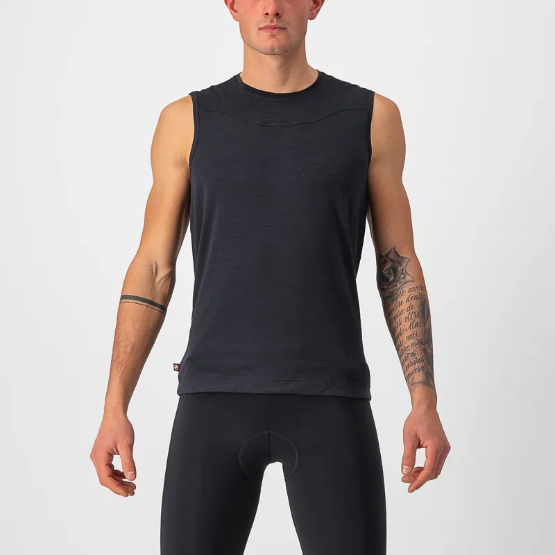 Castelli Bandito Wool Sleeveless Baselayer in Black