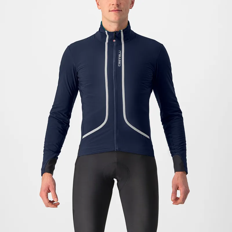 Castelli Flight Air Jacket in Savile Grey Steel Blue