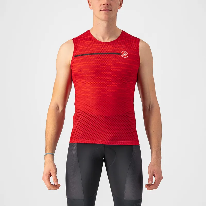 Castelli Insider Sleeveless Jersey in Dark Red