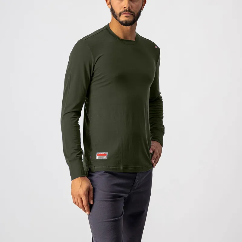Castelli Merino Long Sleeve T-Shirt Military Green