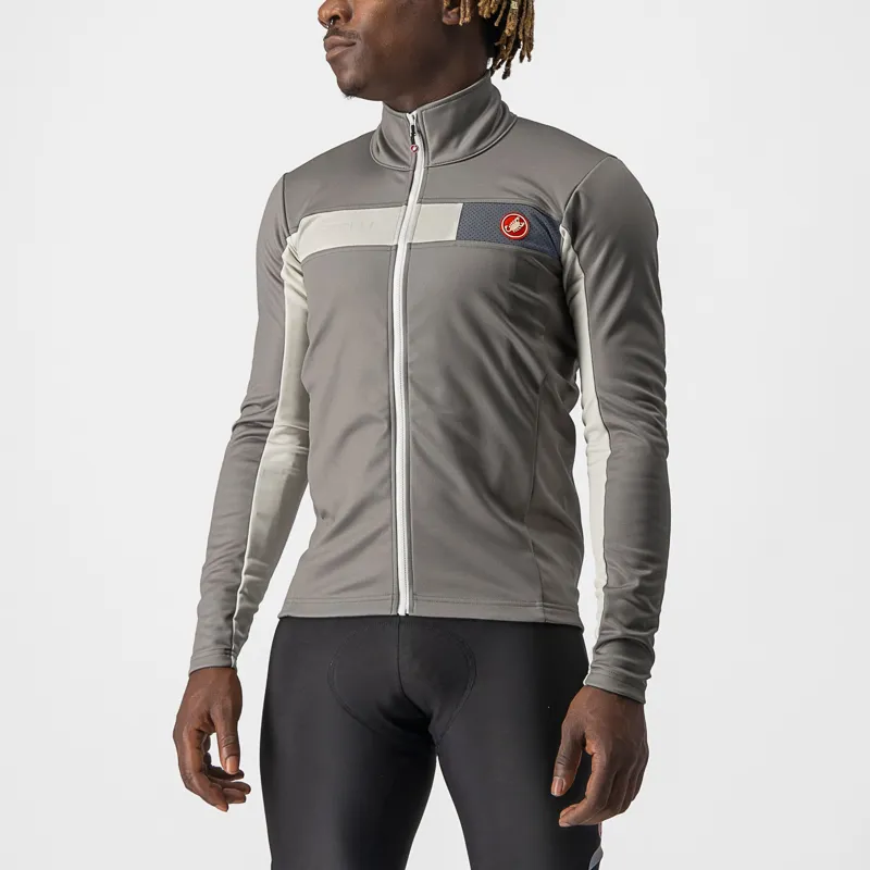 Castelli Mortirolo 6S Jacket in Nickel Grey  Reflex
