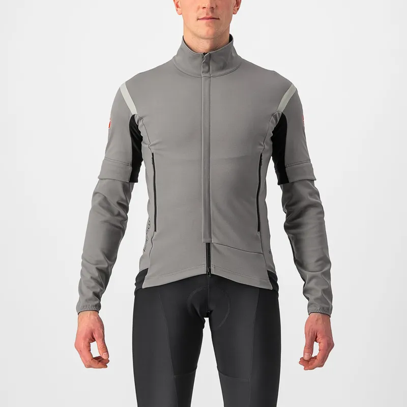 Castelli Perfetto RoS 2 Convertible Jacket in Nickel Grey