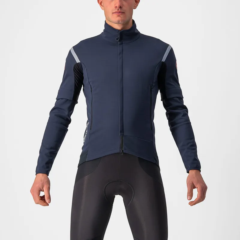 Castelli Perfetto RoS 2 Convertible Jacket in Savile Blue Silver