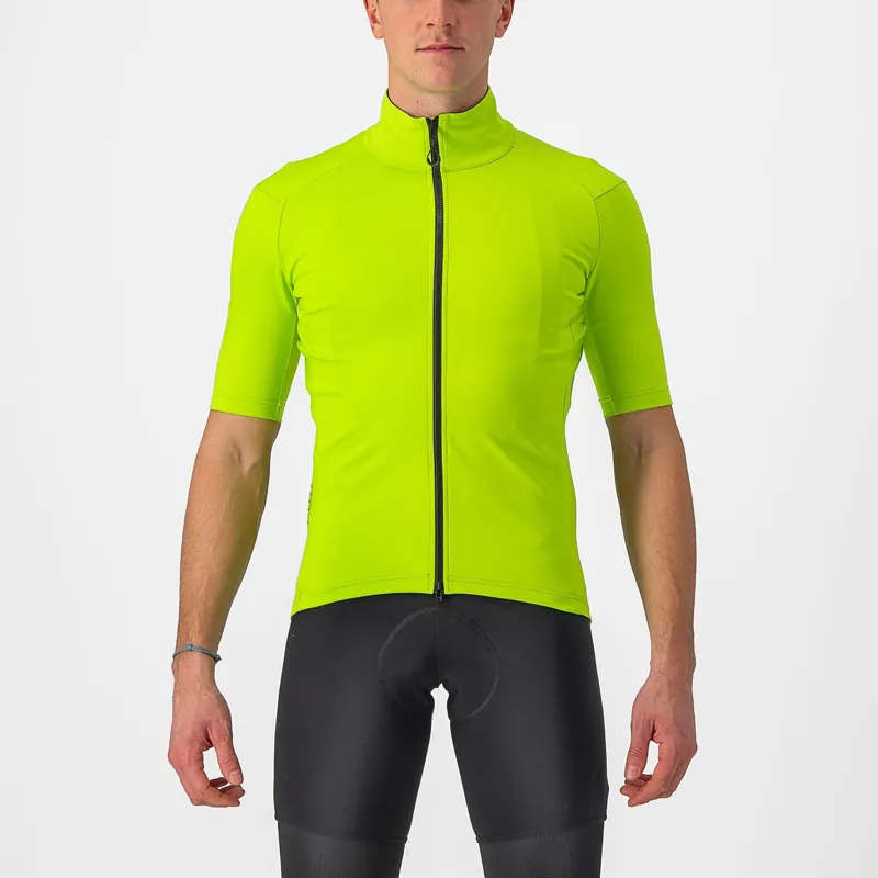 Castelli Perfetto RoS 2 Wind Jersey in Electric Lime