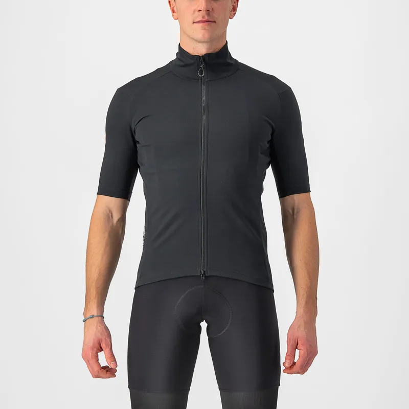 Castelli Perfetto RoS 2 Wind Jersey in Light Black
