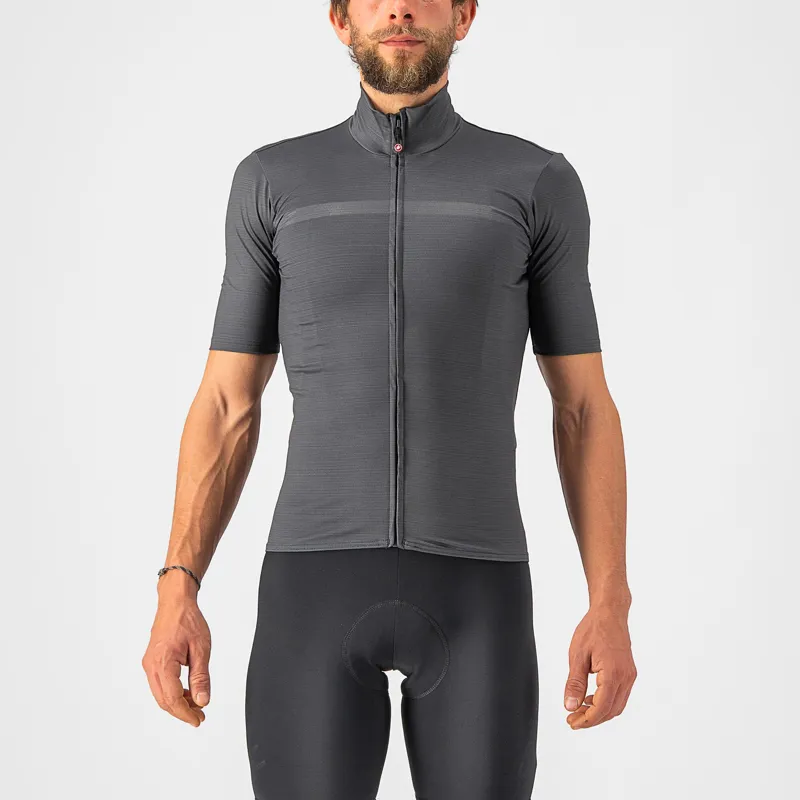 Castelli Pro Thermal Mid Jersey in Dark Grey