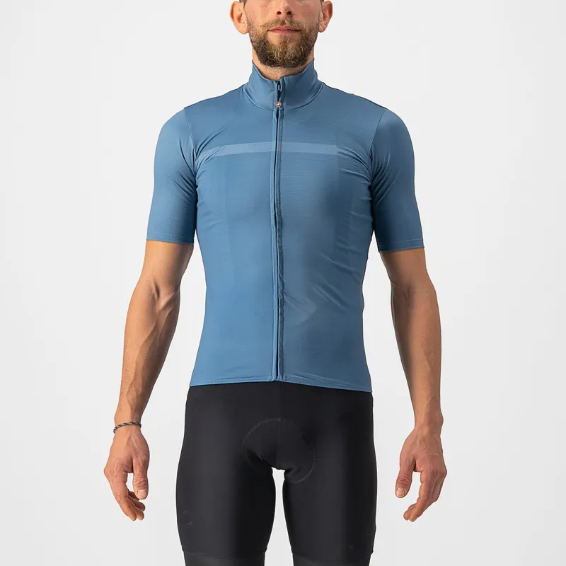 Castelli Pro Thermal Mid Jersey in Steel Blue