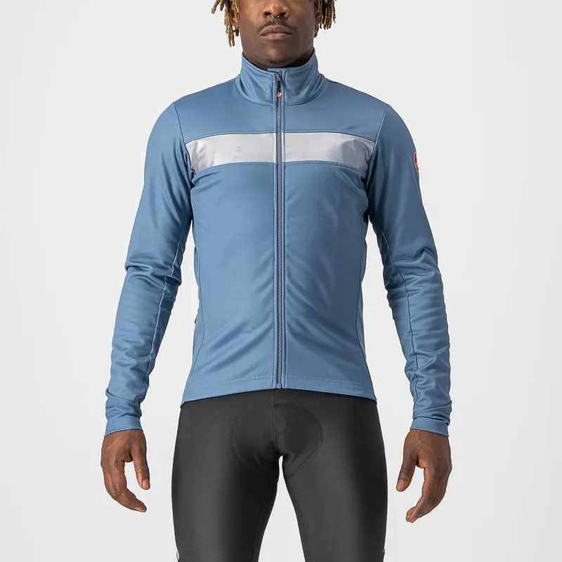 Castelli Raddoppia 3 Mens Jacket in Steel Blue Reflex