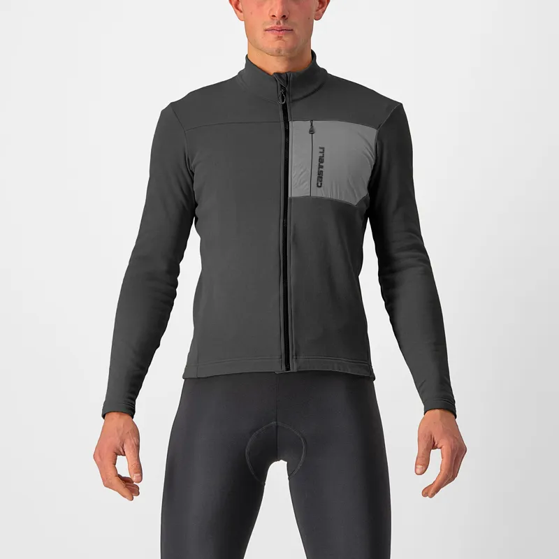 Castelli Unlimited Trail Long Sleeve Jersey in Dark Grey