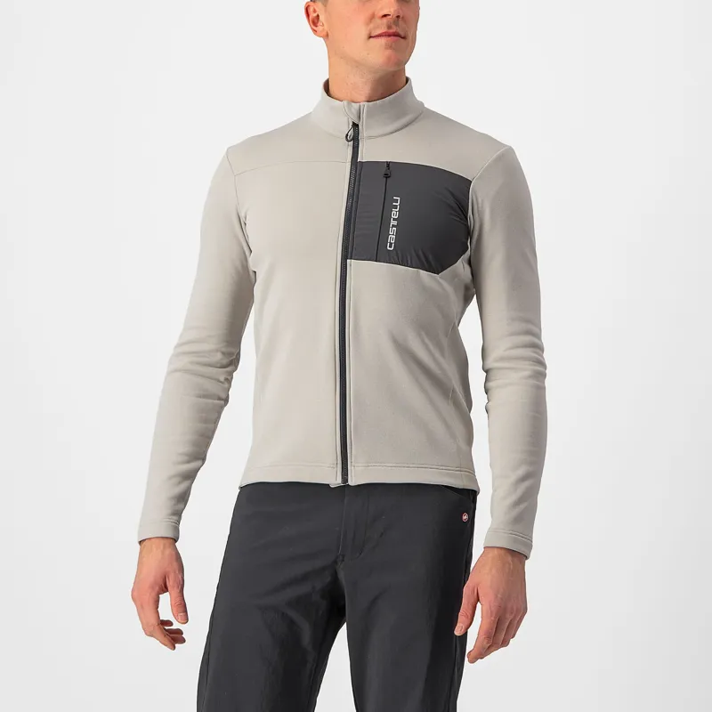 Castelli Unlimited Trail Long Sleeve Jersey in Travertine Grey