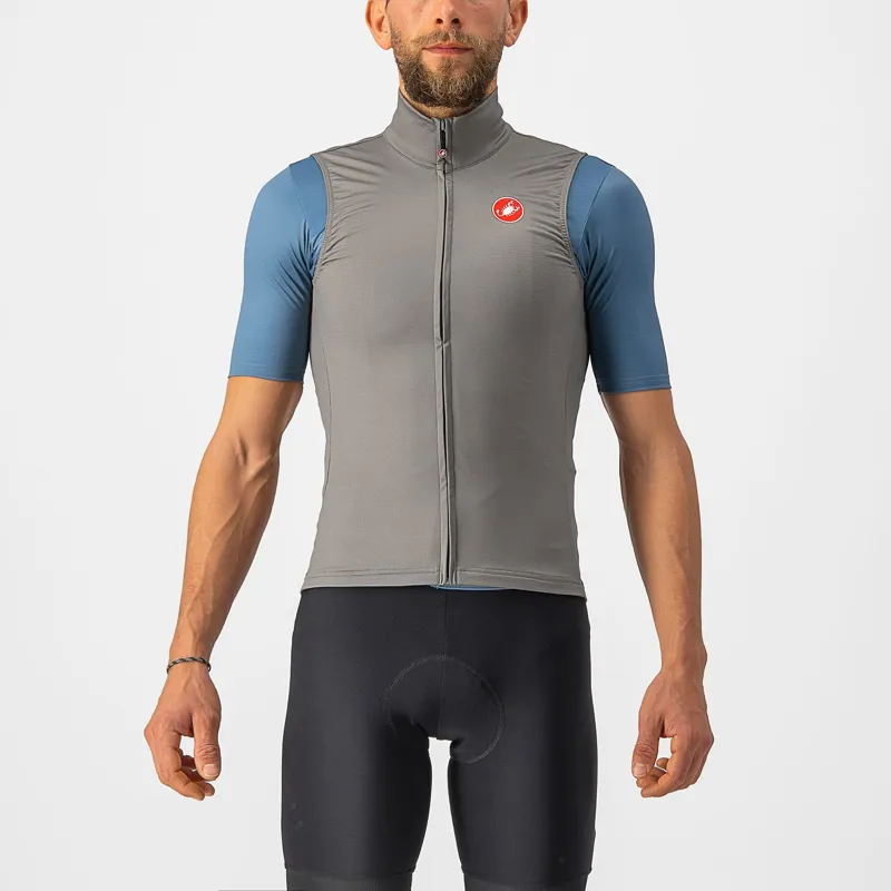 Castelli Pro Thermal Mens Mid Vest in Nickel Grey