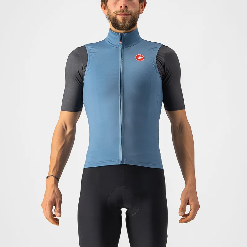 Castelli Pro Thermal Mens Mid Vest in Steel Blue