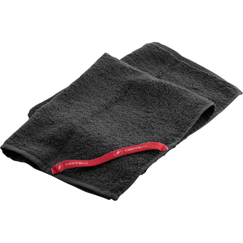 Castelli Insider Towel in Black Red