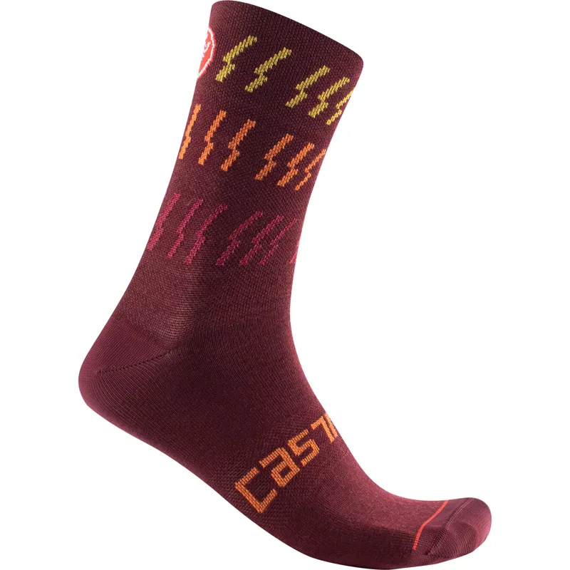 Castelli Mid Winter 18 Socks in Bordeaux