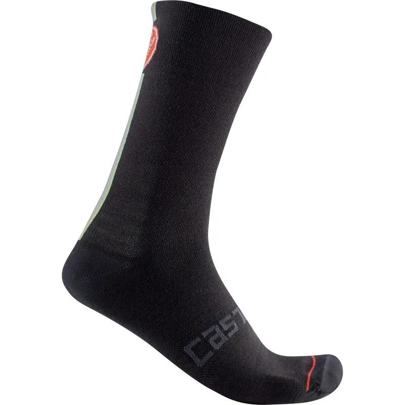 Castelli Racing Stripe 18 Socks in Black