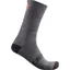 Castelli Racing Stripe 18 Socks in Dark Grey