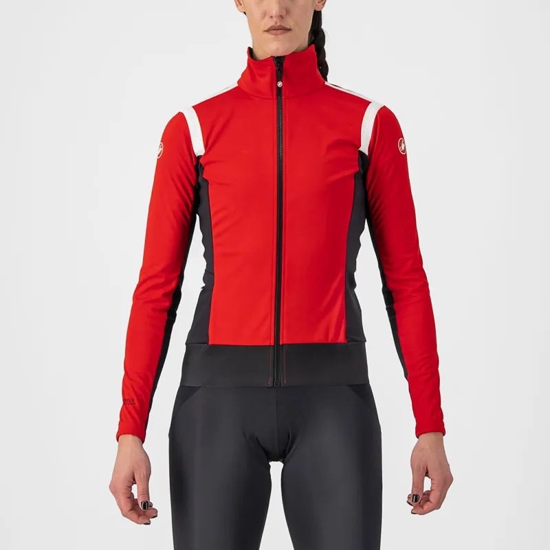 Castelli Alpha RoS 2 Light Womens Jacket in Red Black