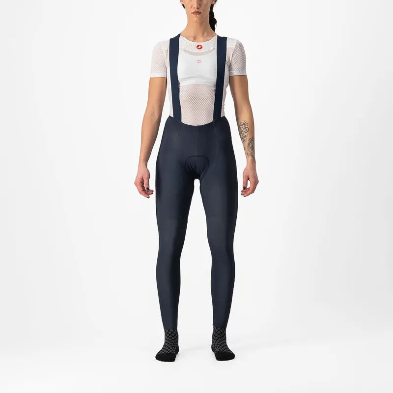Castelli Free Aero RC DT Womens Bibtights in Savile Blue