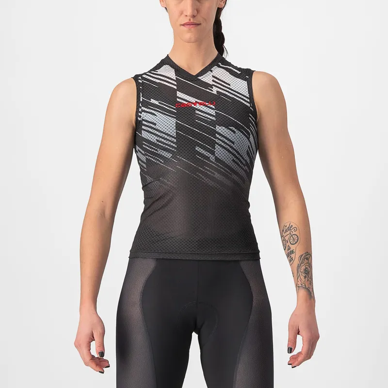 Castelli Insider Sleeveless Womens Jersey in Black