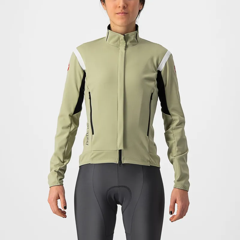 Castelli Perfetto RoS 2 Womens Jacket in Green Tea Chalk