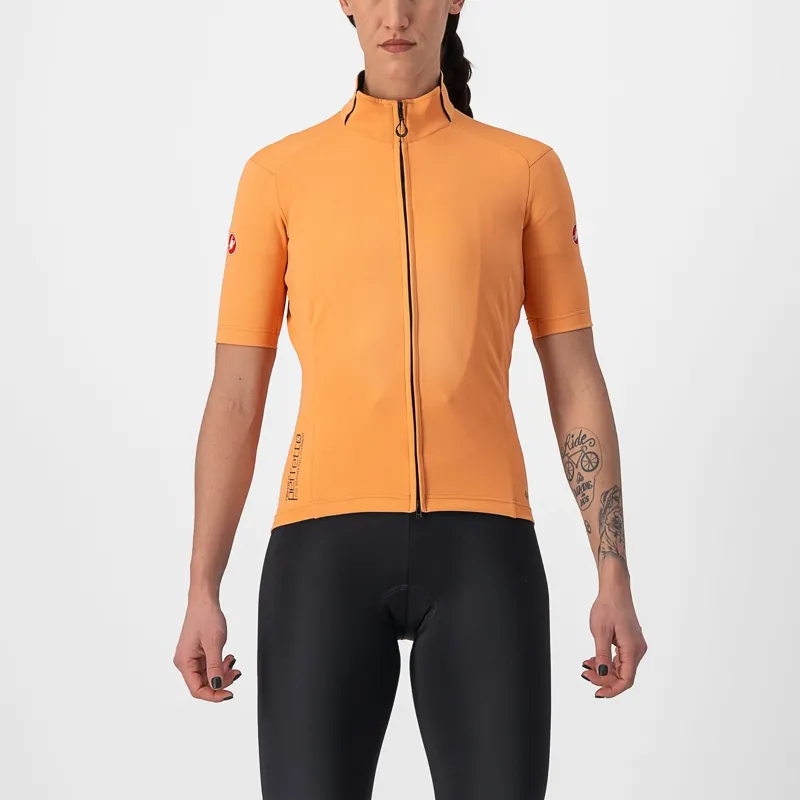 Castelli Perfetto RoS 2 Womens Wind Jersey in Melon