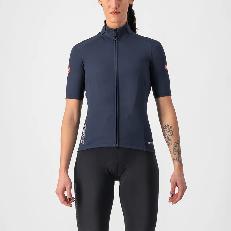 Castelli Perfetto RoS 2 Womens Wind Jersey in Savile Blue