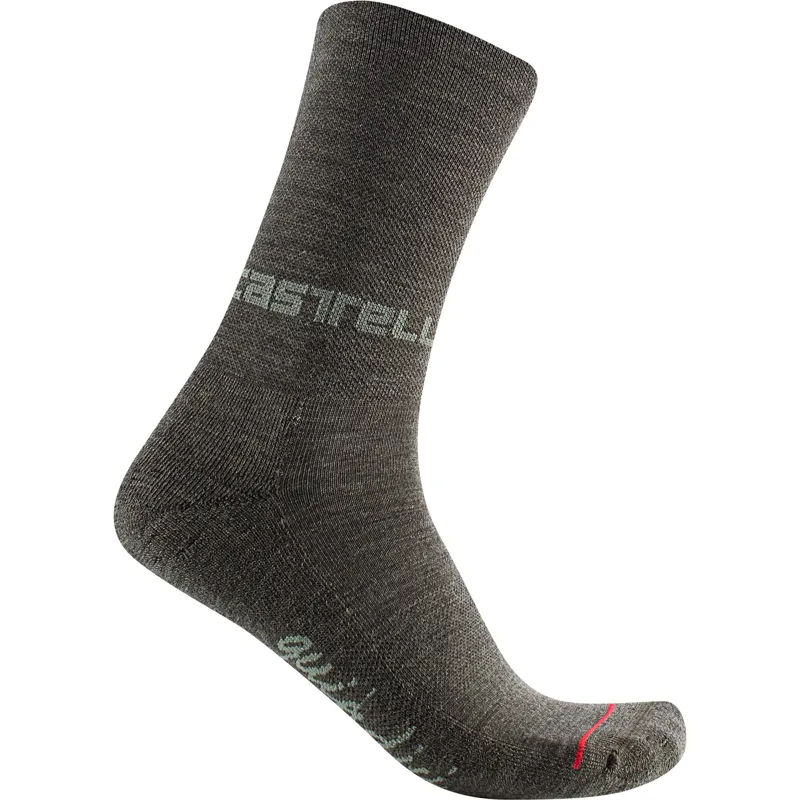Castelli Quindici Soft Merino 15 Womens Socks in Military Green