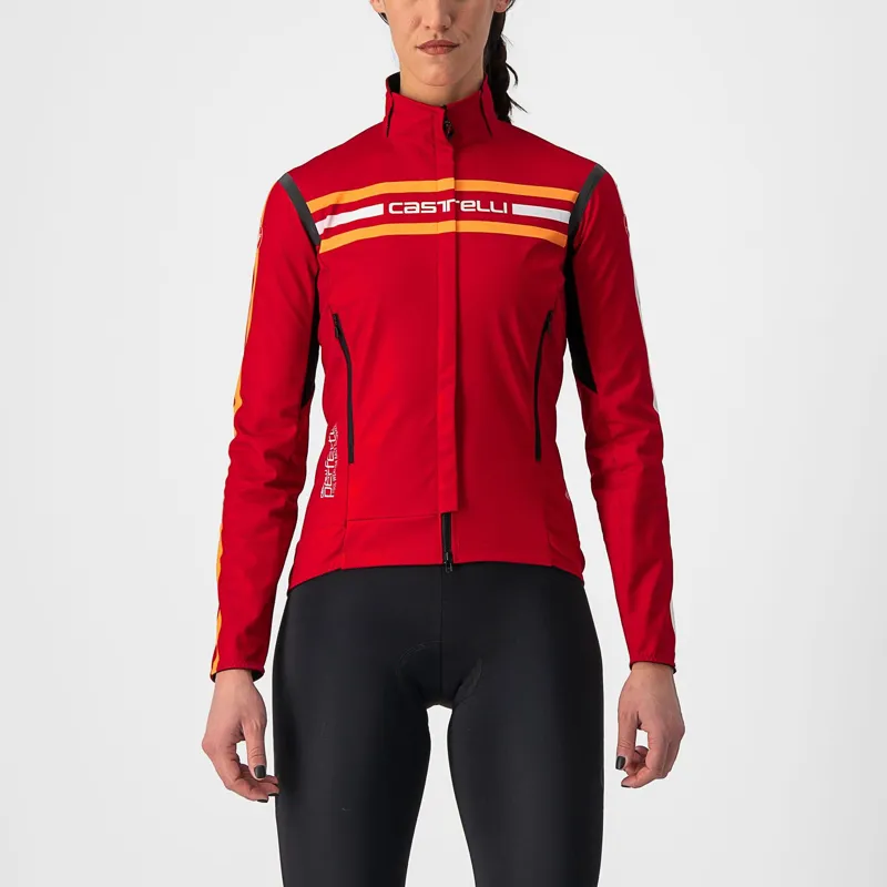Castelli Unlimited Perfetto RoS 2 Womens Jacket in Dark Red