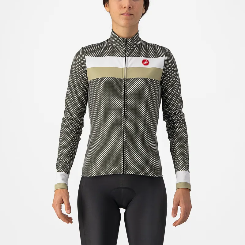 Castelli Volare Long Sleeve Womens Jersey in Green Tea