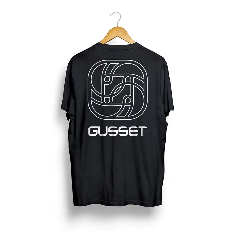 Gusset Logo T-Shirt in Black