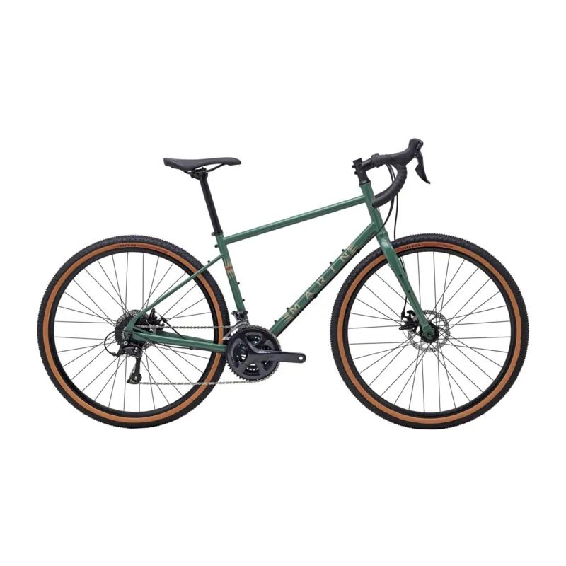 Marin Four Corners Gravel Bike in Gloss Green/Tan