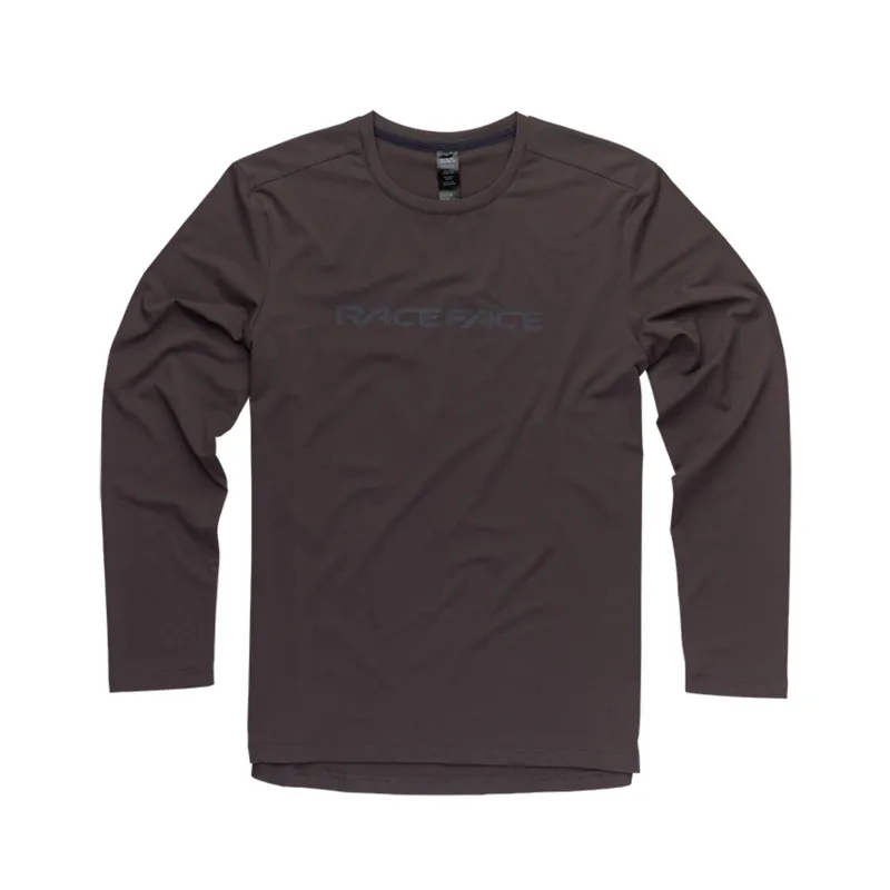 Race Face Commit Long Sleeve Tech Top in Charcoal
