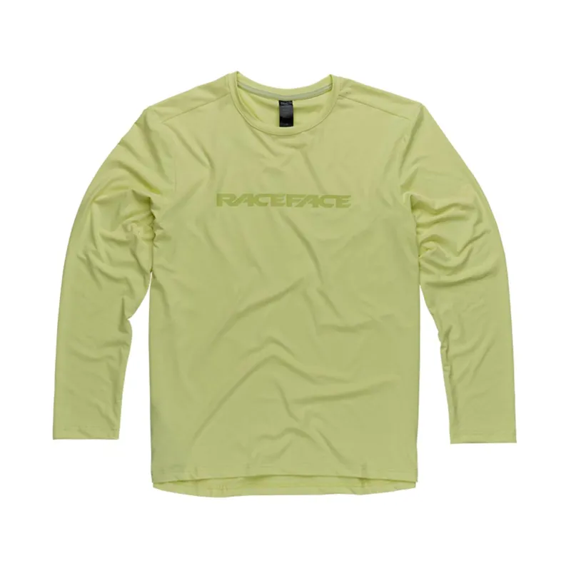 Race Face Commit Long Sleeve Tech Top in Tea Green