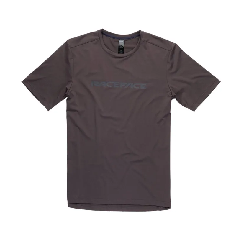 Race Face Commit Short Sleeve Tech Top in Charcoal