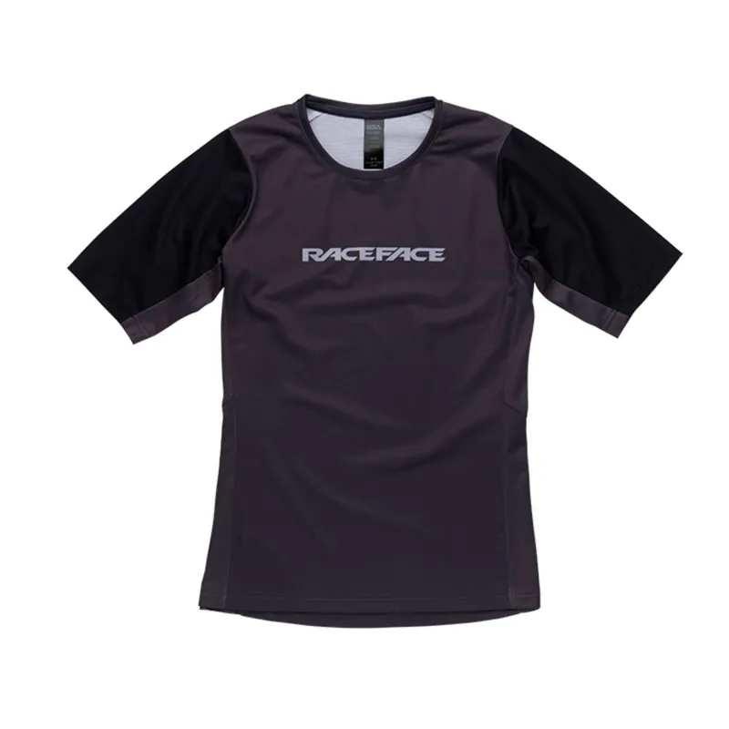 Race Face Indy Short Sleeve Womens Jersey in Black