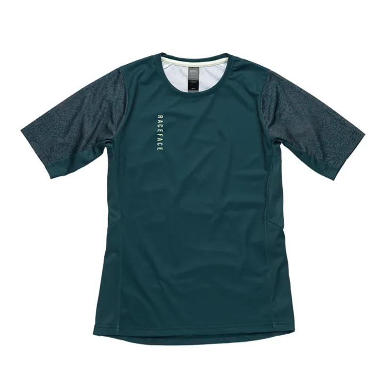 Race Face Indy Short Sleeve Womens Jersey in Pine