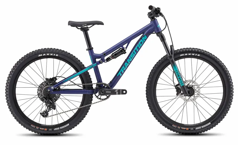 Transition Ripcord Kids Mountain Bike Grape and Teal 