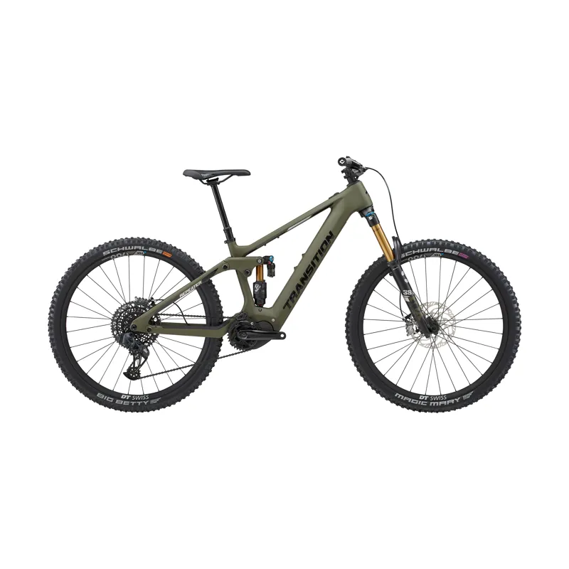 Transition Repeater Carbon AXS e-Mountain Bike in Mossy Green