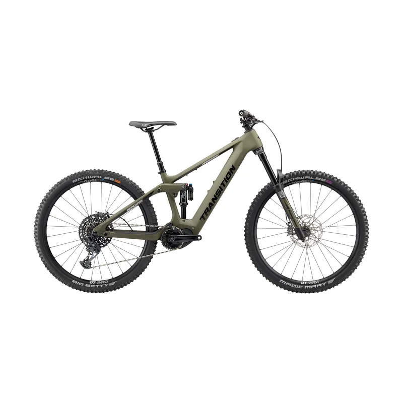 Transition Repeater Carbon GX e-Mountain Bike in Mossy Green
