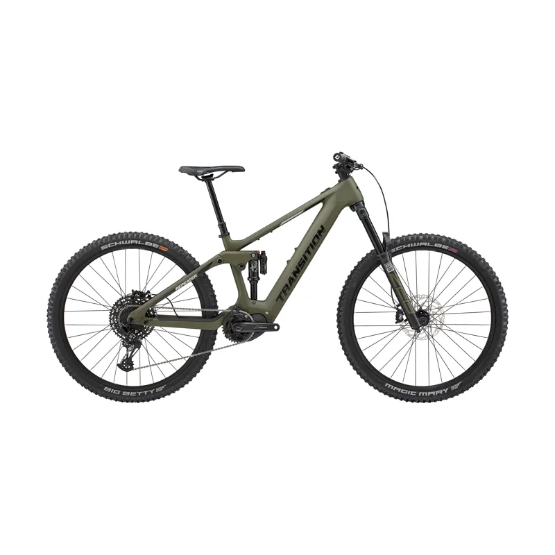 Transition Repeater Carbon NX e-Mountain Bike in Mossy Green Size Medium