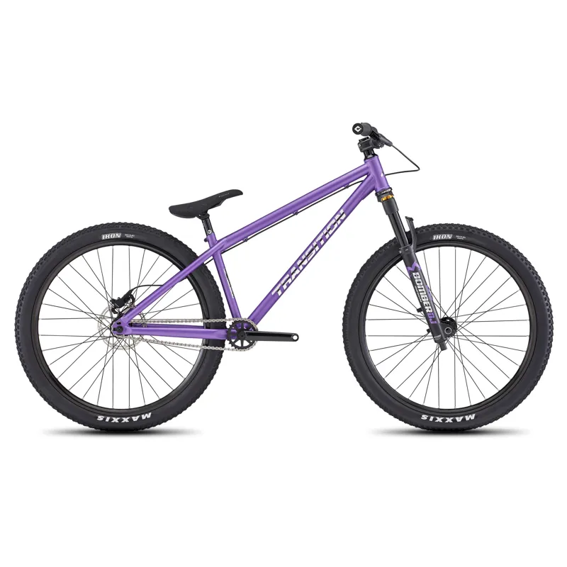 Transition PBJ Steel Hardtail Mountain Bike Purple Chrome