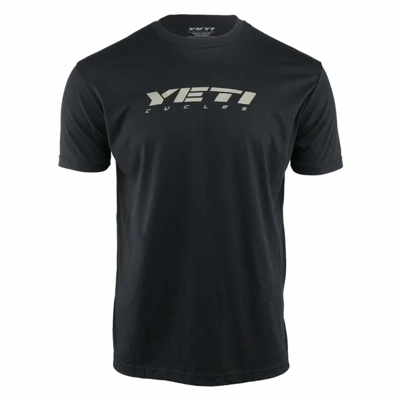 Yeti Slant Mens T-Shirt in Black
