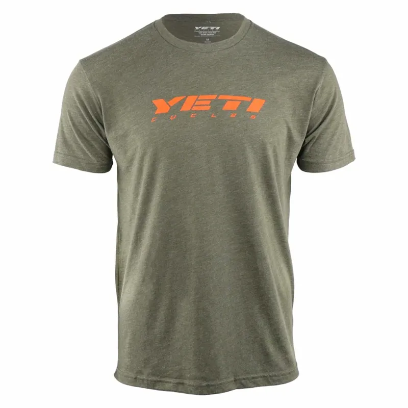Yeti Slant Mens T-Shirt in Green