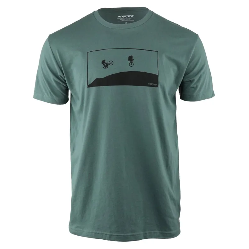 Yeti Float Mens T-Shirt in Green