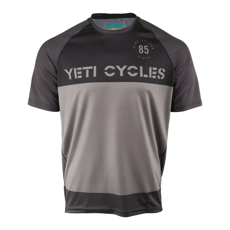 Yeti Longhorn Short Sleeve Mens Jersey in Black
