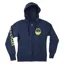 Yeti Mountain Wave Womens Zip Hoodie in Blue